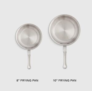 NWOT! Quince 8in & 10in - 5ply Stainless Steel Non-Toxic Fry Pans! (SD)